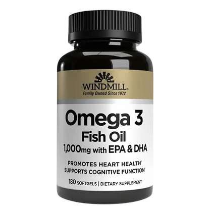 WINDMILL OMEGA 3 | Aceite de Pescado Omega-3 1000mg (180caps)