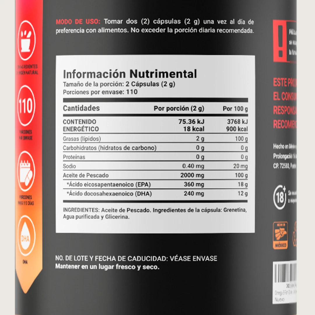B-LIFE OMEGA 3 FISH OIL | Aceite de Pescado Omega-3 (220 caps)
