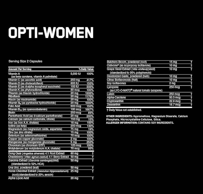 OPTIWOMAN ON | Multivitamínico Premium para mujer(120caps)
