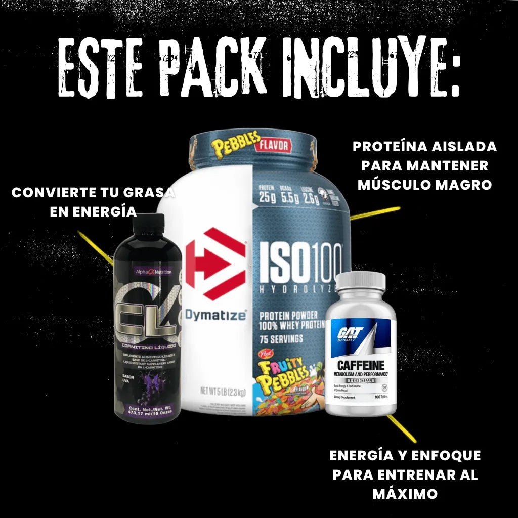 PACK DEFINICIÓN | ISO 100 + Carnitina + Cafeína