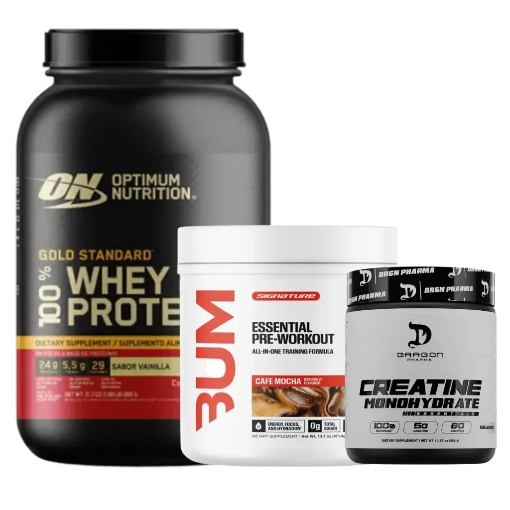 PACK STARTER | Proteína + Creatina + Pre-entreno | Kit de Iniciación