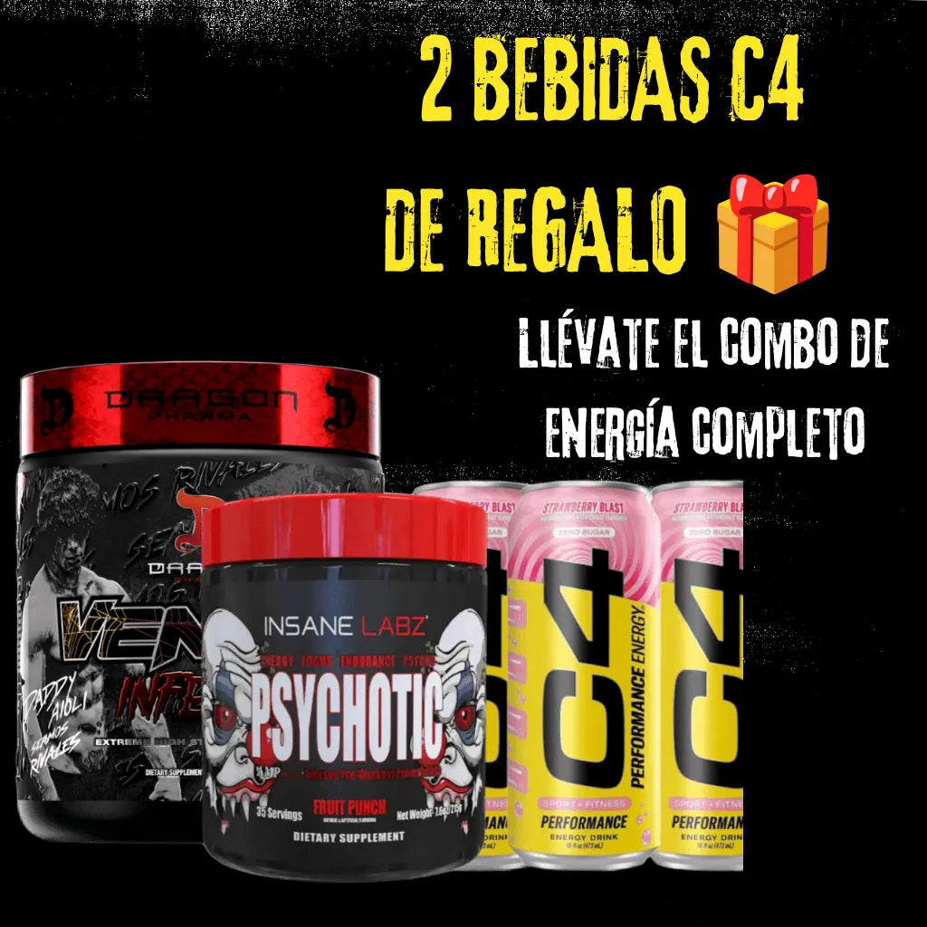 PACK PRE-ENTRENO LOVER | 2 Pre-Entrenos + 3 Bebidas C4