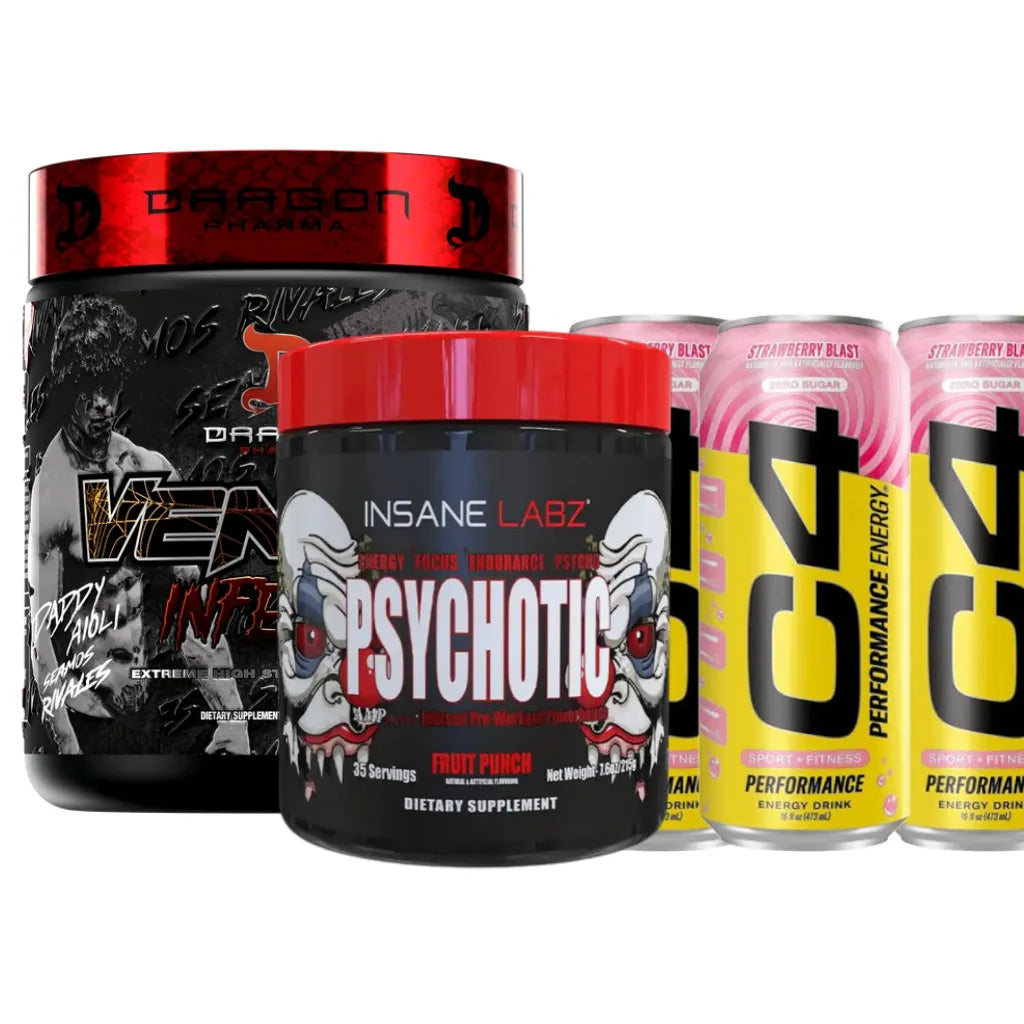 PACK PRE-ENTRENO LOVER | 2 Pre-Entrenos + 3 Bebidas C4
