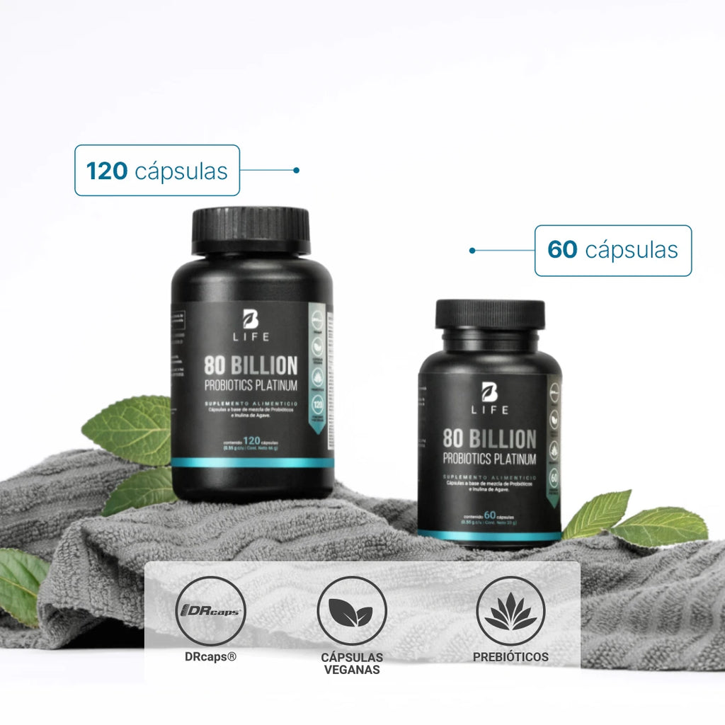 B-LIFE PLATINUM PROBIÓTICOS | Probióticos avanzados (60 caps)