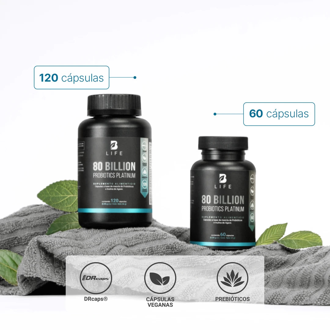 B-LIFE PLATINUM PROBIÓTICOS | Probióticos avanzados (60 caps)