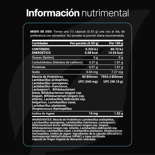 B-LIFE PLATINUM PROBIÓTICOS | Probióticos avanzados (60 caps)