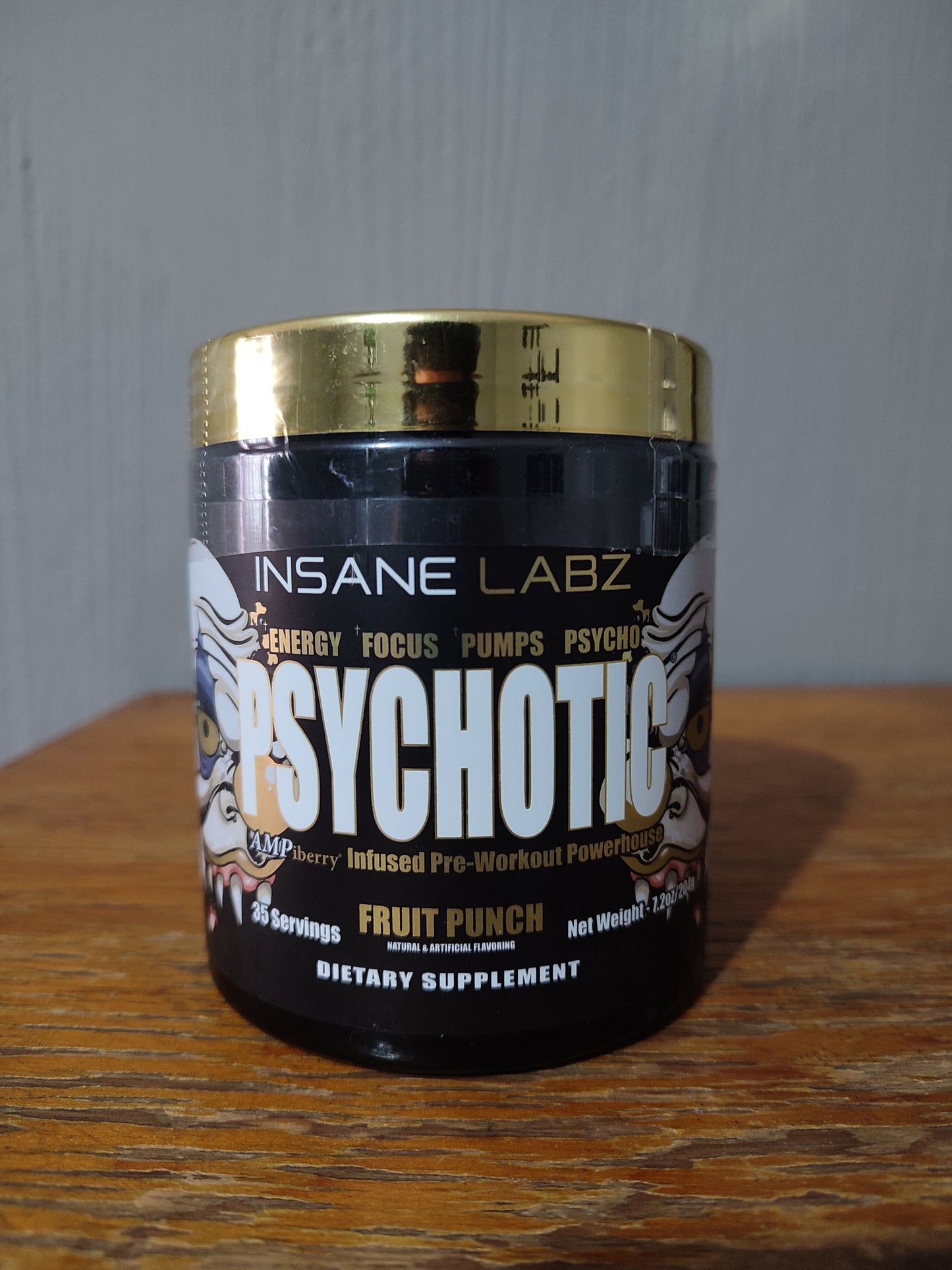 Pre-entreno Psychotic Gold 35 Serv