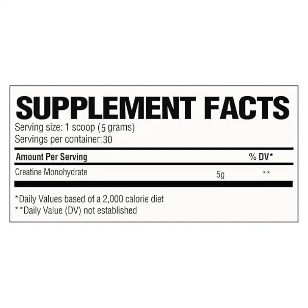 RAW NUTRITION CREATINE | Creatina Monohidratada (150G)