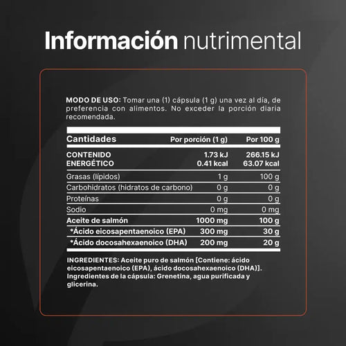 B-LIFE OMEGA 3 SALMON OIL | Aceite de Salmón Omega-3 (220 caps)