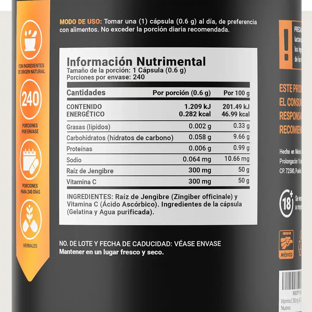 B-LIFE VITAMINA C BLEND | Complejo de Vitamina C (120caps)