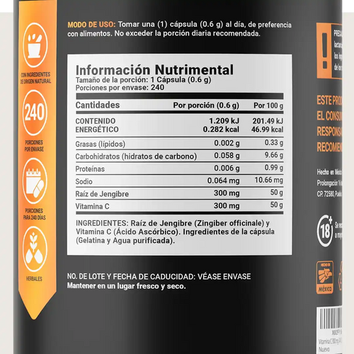 B-LIFE VITAMINA C BLEND | Complejo de Vitamina C (120caps)