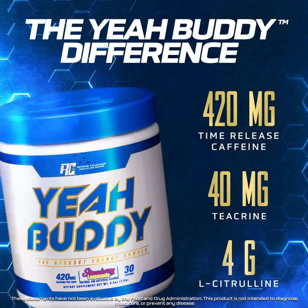 YEAH BODY | Pre Entreno Energético para Rendimiento (30 serv)