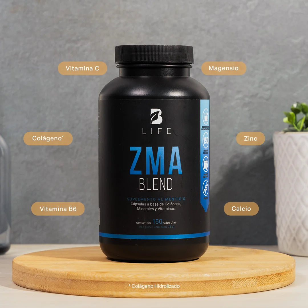 B-LIFE ZMA BLEND | Suplemento de Zinc, Magnesio y B6 (150 caps)