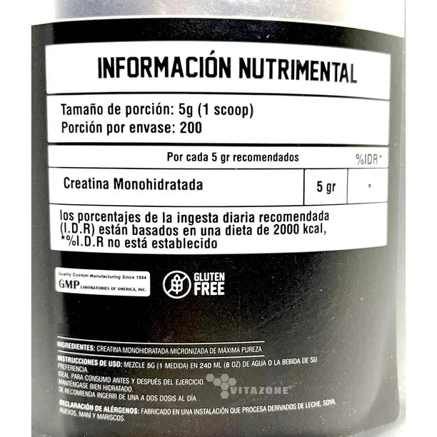 BLACK BEAR CREATINE | Creatina Monohidratada (1KG)