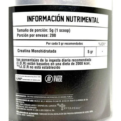 CREATINA MONOHIDRATO 1KG BLACK BEAR