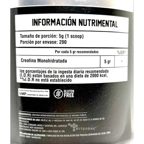 BLACK BEAR CREATINE | Creatina Monohidratada (1KG)