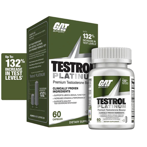TESTROL PLATINUM GAT SPORT | Soporte Premium de Testosterona
