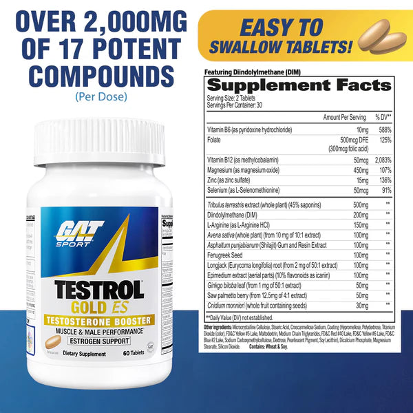 TESTROL GOLD GAT SPORT | Soporte Avanzado de Testosterona